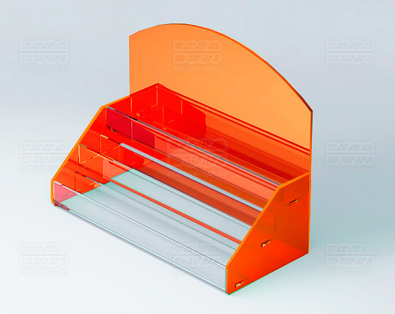 Подставка под лаки 252х200х116 мм К_15 - фото 3, цвет - Оранжевый_ф, материал - Флуоресцентный акрил
