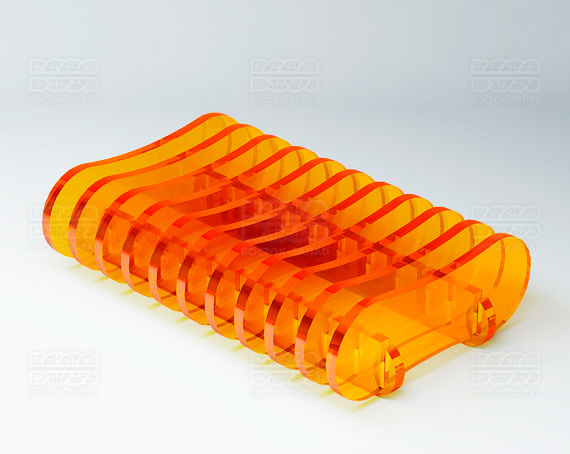 Для кисточек и пилок 110х28х70 мм К_22 - фото 2, цвет - Оранжевый_ф, материал - Флуоресцентный акрил