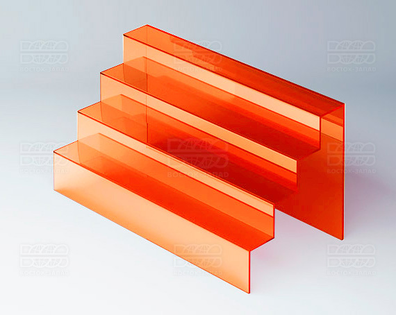 Горка универсальная 400х200х200 мм K_10_2 - фото 3, цвет - Оранжевый_ф, материал - Флуоресцентный акрил