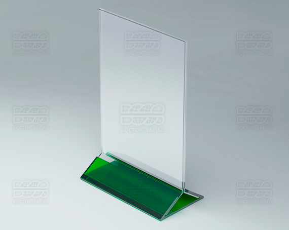 Тейбл-тент (под формат А5) K_32 - фото 2, цвет - Зеленый, материал - Прозрачный акрил