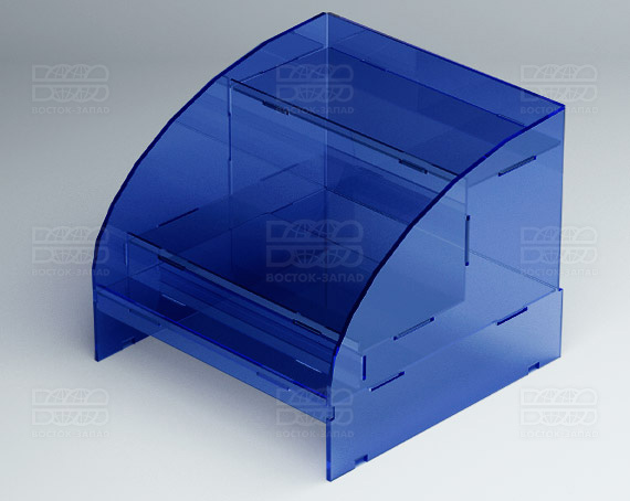 Горка универсальная 199х199х150 мм К_13 - фото 3, цвет - Синий, материал - Прозрачный акрил