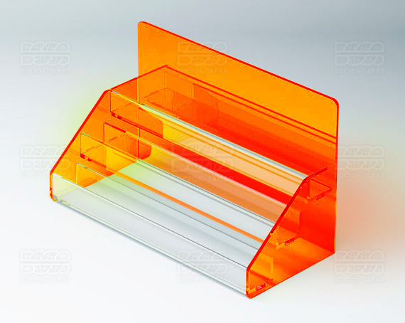 Подставка под лаки 252х150х119 мм К_15_1 - фото 3, цвет - Оранжевый_ф, материал - Флуоресцентный акрил