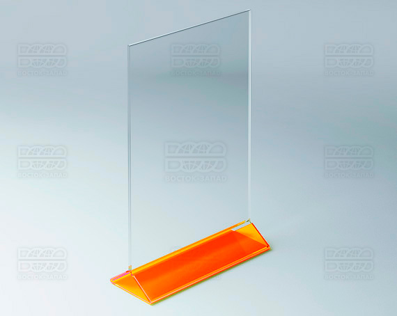 Тейбл-тент (под формат А4) K_31 - фото 1, цвет - Оранжевый_ф, материал - Флуоресцентный акрил