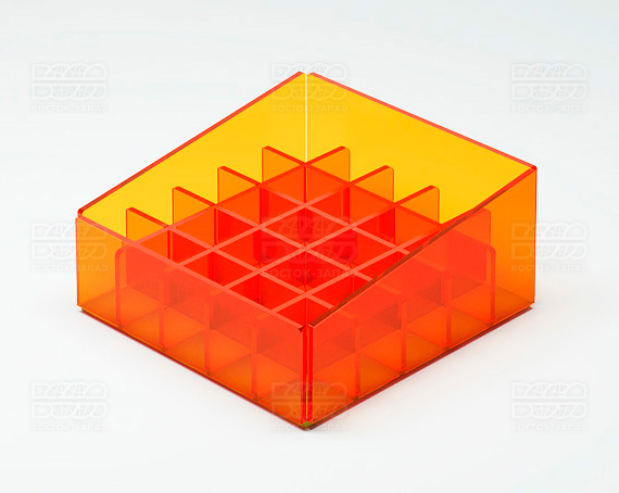 Подставка под помаду 146х65х146 мм К_18 - фото 3, цвет - Оранжевый_ф, материал - Флуоресцентный акрил
