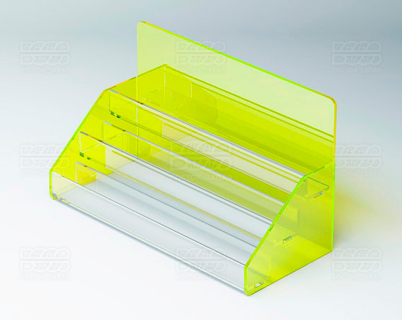 Подставка под лаки 252х150х119 мм К_15_1 - фото 3, цвет - Зеленый_ф, материал - Флуоресцентный акрил