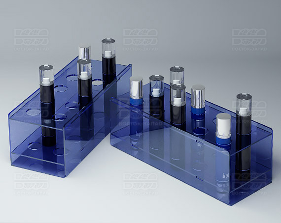 Подставка универсальная 198х70х78 мм К_24 - фото 1, цвет - Синий, материал - Прозрачный акрил