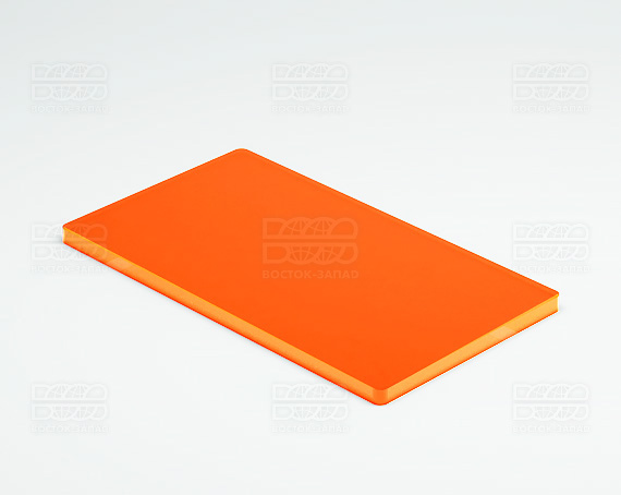 Планшетка для ресниц 140х80х3 мм - из ог. Стекла 3мм K_5 - фото 3, цвет - Оранжевый_ф, материал - Флуоресцентный акрил