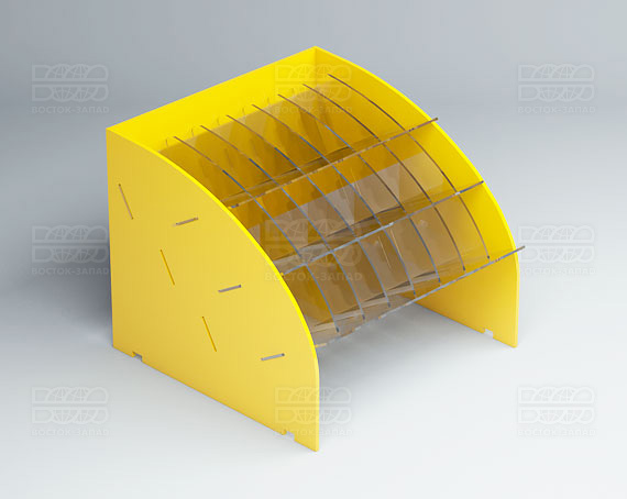 Подставка под карандаши 200х168х200 мм К_20 - фото 3, цвет - Желтый, материал - Глухой акрил