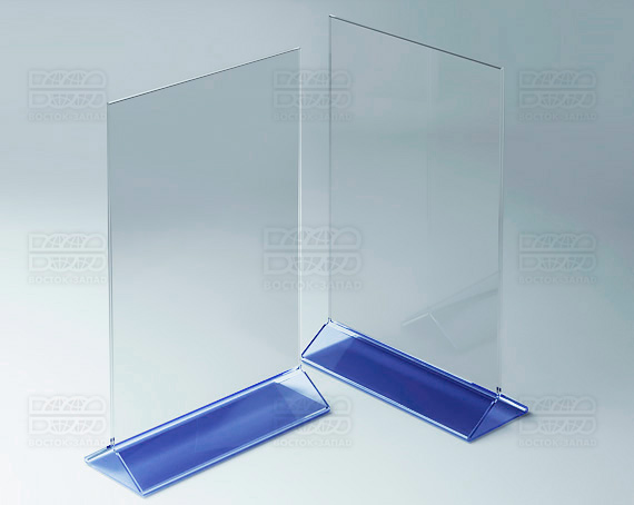 Тейбл-тент (под формат А4) K_31 - фото 2, цвет - Синий, материал - Прозрачный акрил