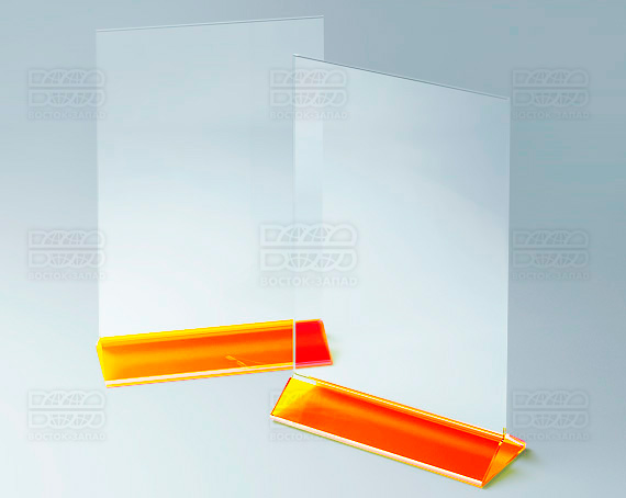 Тейбл-тент (под формат А4) K_31 - фото 3, цвет - Оранжевый_ф, материал - Флуоресцентный акрил