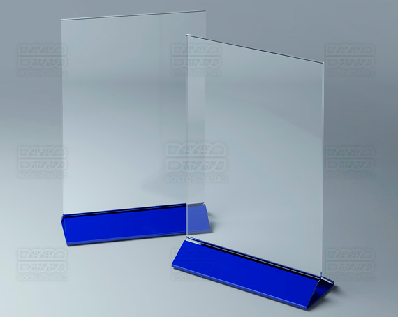 Тейбл-тент (под формат А4) K_31 - фото 3, цвет - Синий, материал - Глухой акрил