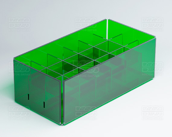 Органайзер К_2_1 - фото 3, цвет - Зеленый, материал - Прозрачный акрил