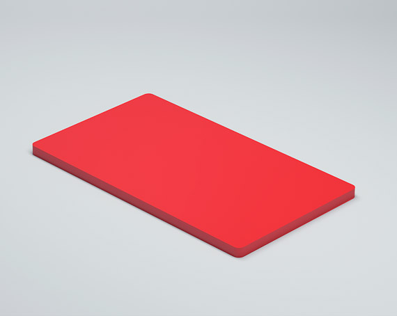 Планшетка для ресниц 140х80х3 мм - из ог. Стекла 3мм K_5 - фото 2, цвет - Красный, материал - Глухой акрил