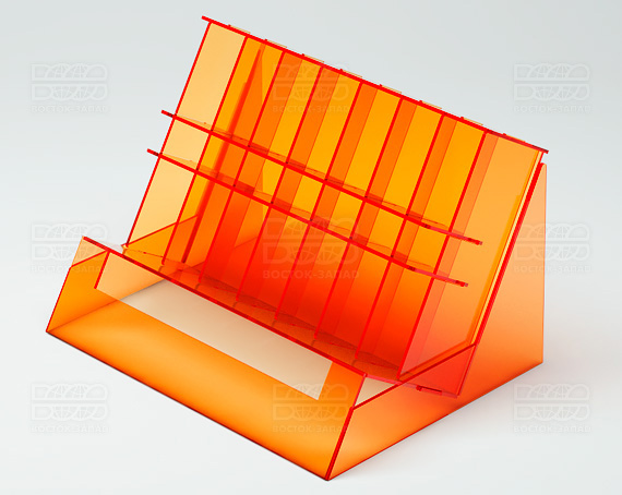 Стойка под лаки 207х158х143 мм К_16 - фото 2, цвет - Оранжевый_ф, материал - Флуоресцентный акрил