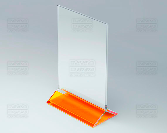 Тейбл-тент (под формат А5) K_32 - фото 2, цвет - Оранжевый_ф, материал - Флуоресцентный акрил