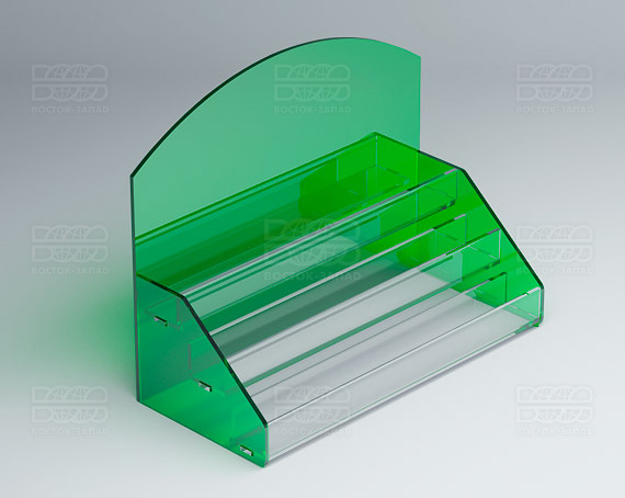 Подставка под лаки 252х200х116 мм К_15 - фото 3, цвет - Зеленый, материал - Прозрачный акрил