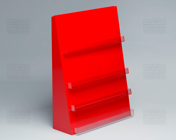 Дисплей настольный горка 380х500х120 мм K_33 - фото 2, цвет - Красный, материал - Глухой акрил