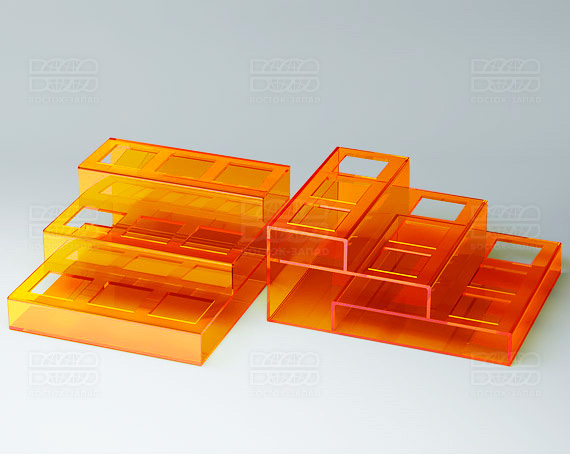 Подставка 142х174х75 мм K_25 - фото 1, цвет - Оранжевый_ф, материал - Флуоресцентный акрил