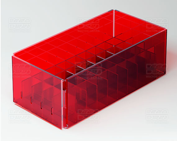 Органайзер К_2 - фото 2, цвет - Красный, материал - Прозрачный акрил