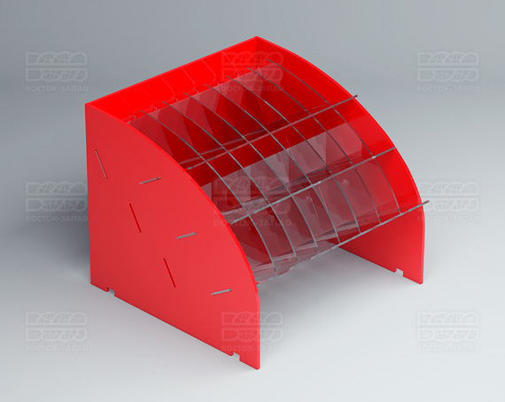 Подставка под карандаши 200х168х200 мм К_20 - фото 3, цвет - Красный, материал - Глухой акрил