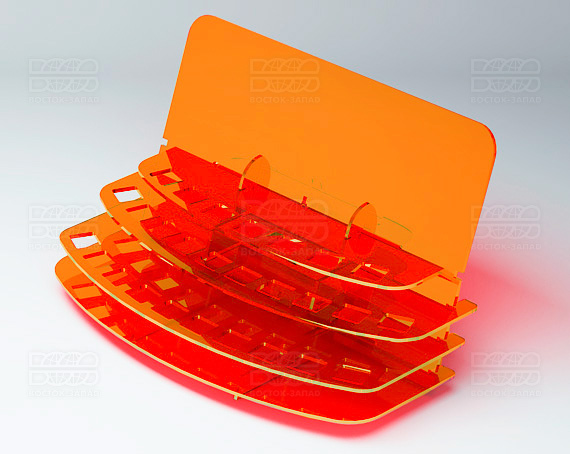 Подставка под лаки К_17 - фото 3, цвет - Оранжевый_ф, материал - Флуоресцентный акрил