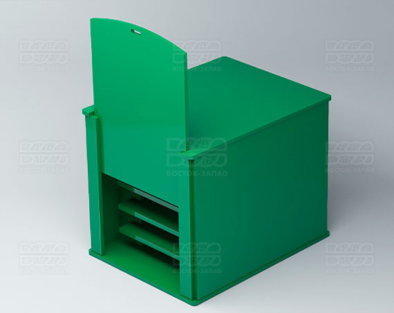 Органайзер для ресниц (5 секций) К_4 - фото 1, цвет - Зеленый, материал - Глухой акрил