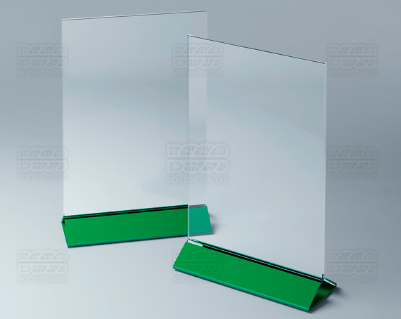 Тейбл-тент (под формат А4) K_31 - фото 3, цвет - Зеленый, материал - Глухой акрил