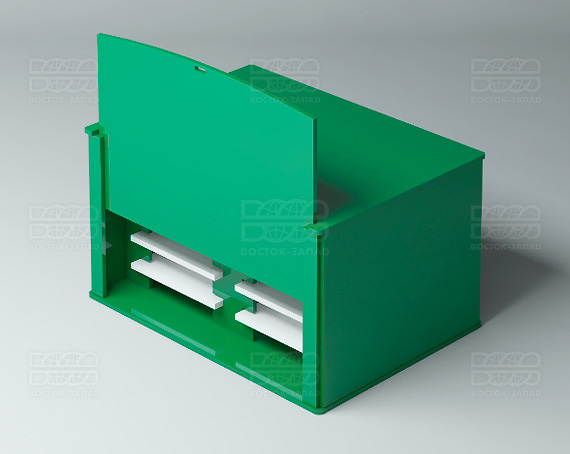 Органайзер для ресниц (10 секций) К_3 - фото 1, цвет - Зелено-белый, материал - Глухой акрил