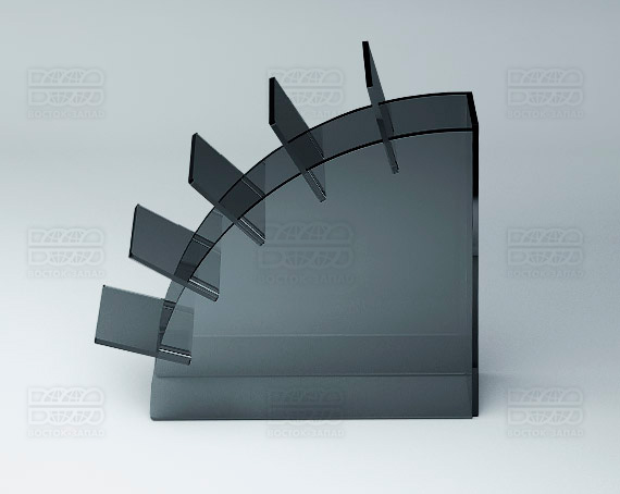Подставка для ножниц 100х30х100 мм K_30 - фото 3, цвет - Черный, материал - Прозрачный акрил