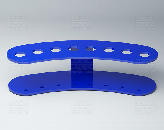 Подставка для ножниц и кисточек 200х50х65 мм К_23 - фото 1, цвет - Синий, материал - Глухой акрил