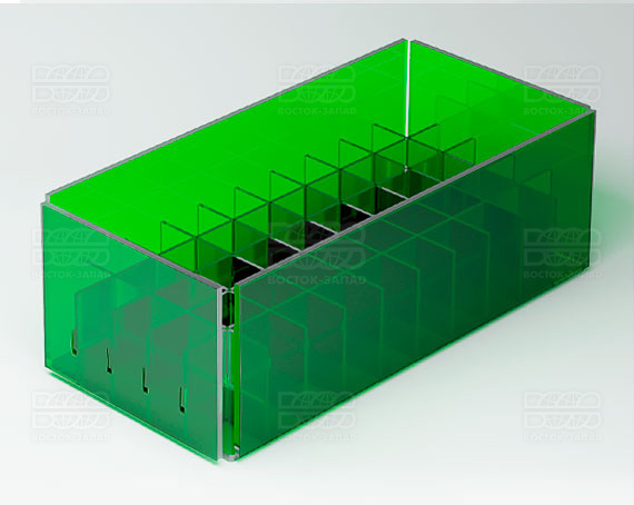 Органайзер К_2 - фото 2, цвет - Зеленый, материал - Прозрачный акрил