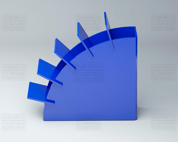 Подставка для ножниц 100х30х100 мм K_30 - фото 3, цвет - Синий, материал - Глухой акрил