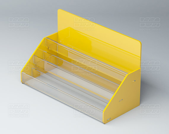 Подставка под лаки 252х150х119 мм К_15_1 - фото 2, цвет - Желтый, материал - Глухой акрил