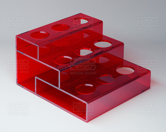 Подставка 115х138х75 мм K_26 - фото 2, цвет - Красный, материал - Прозрачный акрил