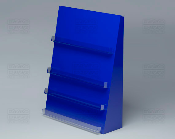 Дисплей настольный горка 380х500х120 мм K_33 - фото 1, цвет - Синий, материал - Глухой акрил