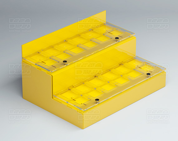 Подставка под лаки 250х125х180 мм К_14 - фото 3, цвет - Желтый, материал - Глухой акрил