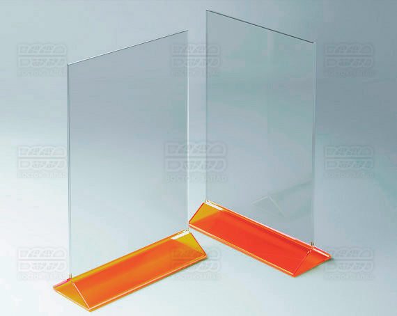 Тейбл-тент (под формат А4) K_31 - фото 2, цвет - Оранжевый_ф, материал - Флуоресцентный акрил