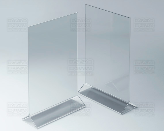 Тейбл-тент (под формат А4) K_31 - фото 2, цвет - Прозрачный, материал - Прозрачный акрил