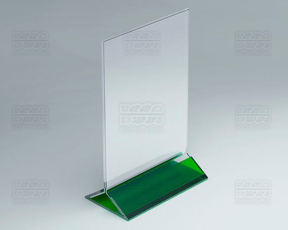Тейбл-тент (под формат А5) K_32 - фото 3, цвет - Зеленый, материал - Прозрачный акрил