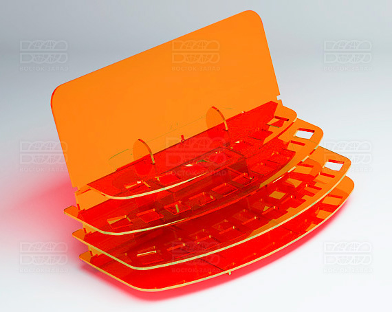 Подставка под лаки К_17 - фото 4, цвет - Оранжевый_ф, материал - Флуоресцентный акрил