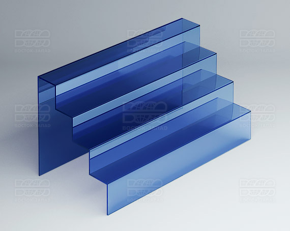 Горка универсальная 400х200х200 мм K_10_2 - фото 3, цвет - Синий, материал - Прозрачный акрил