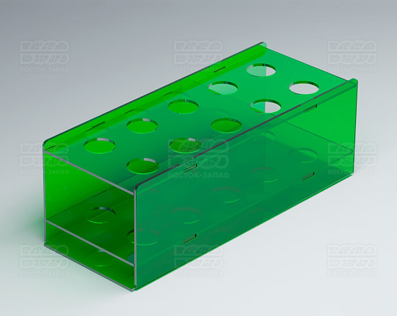 Подставка универсальная 198х70х78 мм К_24 - фото 3, цвет - Зеленый, материал - Прозрачный акрил