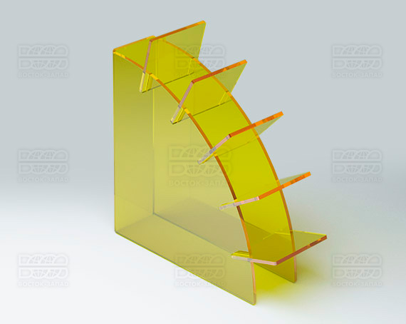 Подставка для ножниц 100х30х100 мм K_30 - фото 2, цвет - Желтый, материал - Прозрачный акрил