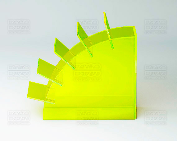 Подставка для ножниц 100х30х100 мм K_30 - фото 3, цвет - Зеленый_ф, материал - Флуоресцентный акрил