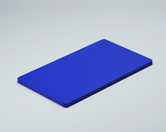 Планшетка для ресниц 140х80х3 мм - из ог. Стекла 3мм K_5 - фото 3, цвет - Синий, материал - Глухой акрил