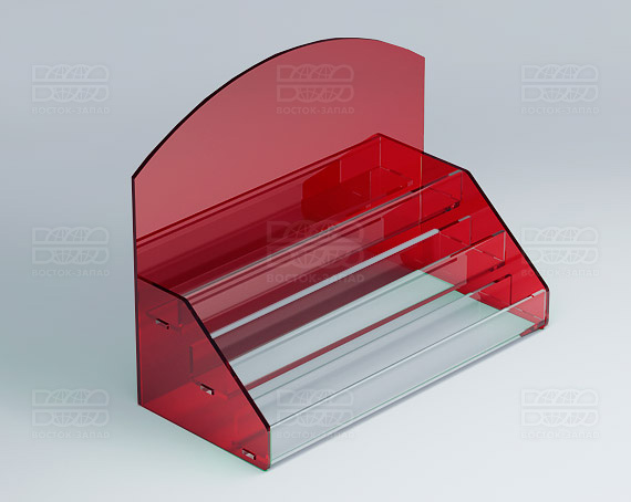 Подставка под лаки 252х200х116 мм К_15 - фото 3, цвет - Красный, материал - Прозрачный акрил