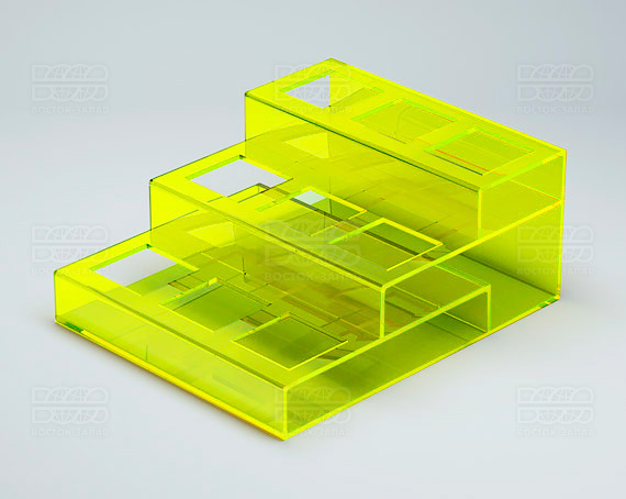 Подставка 142х174х75 мм K_25 - фото 2, цвет - Зеленый_ф, материал - Флуоресцентный акрил