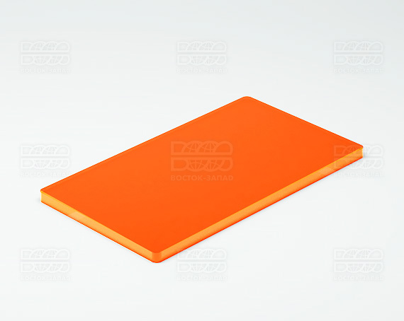 Планшетка для ресниц 140х80х3 мм - из ог. Стекла 3мм K_5 - фото 2, цвет - Оранжевый_ф, материал - Флуоресцентный акрил