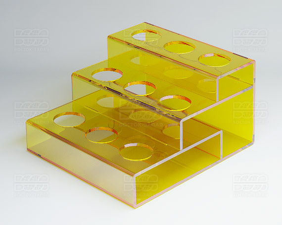 Подставка 115х138х75 мм K_26 - фото 3, цвет - Желтый, материал - Прозрачный акрил