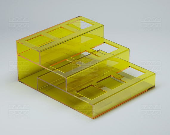 Подставка 142х174х75 мм K_25 - фото 3, цвет - Желтый, материал - Прозрачный акрил